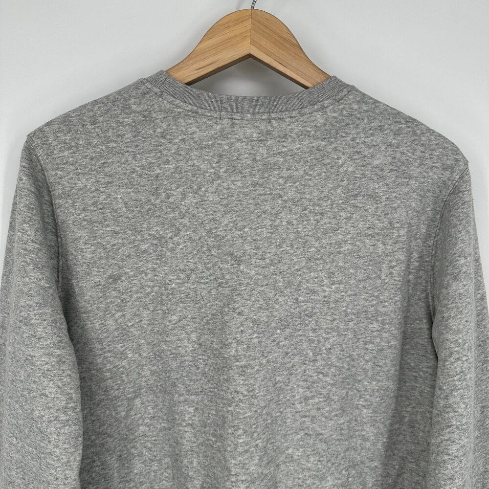 Ralph Lauren Polo Bear Logo Fleece Sweatshirt Crew Neck Heather Denim Bear Gray - Picture 11 of 15